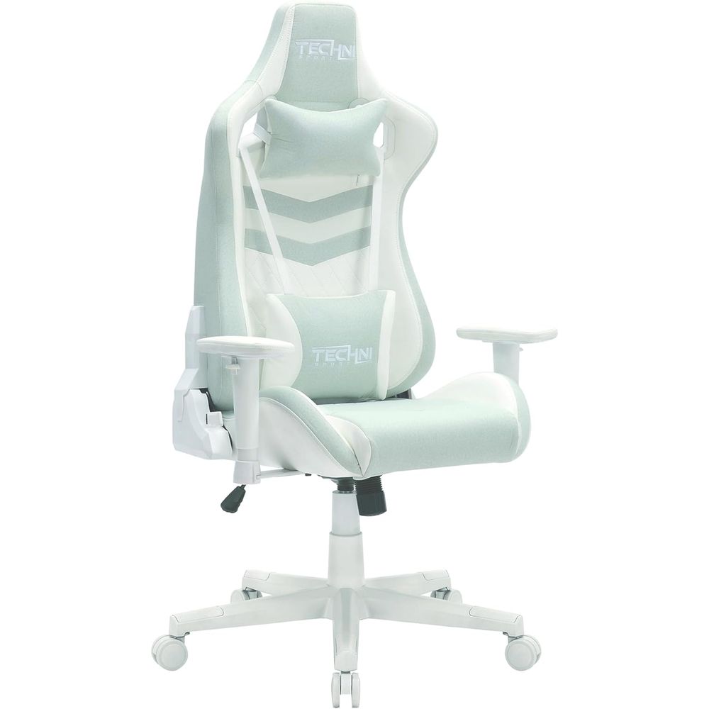 Gaming Chair - Pastel Green Multi-Layered Fabric Gaming Chair