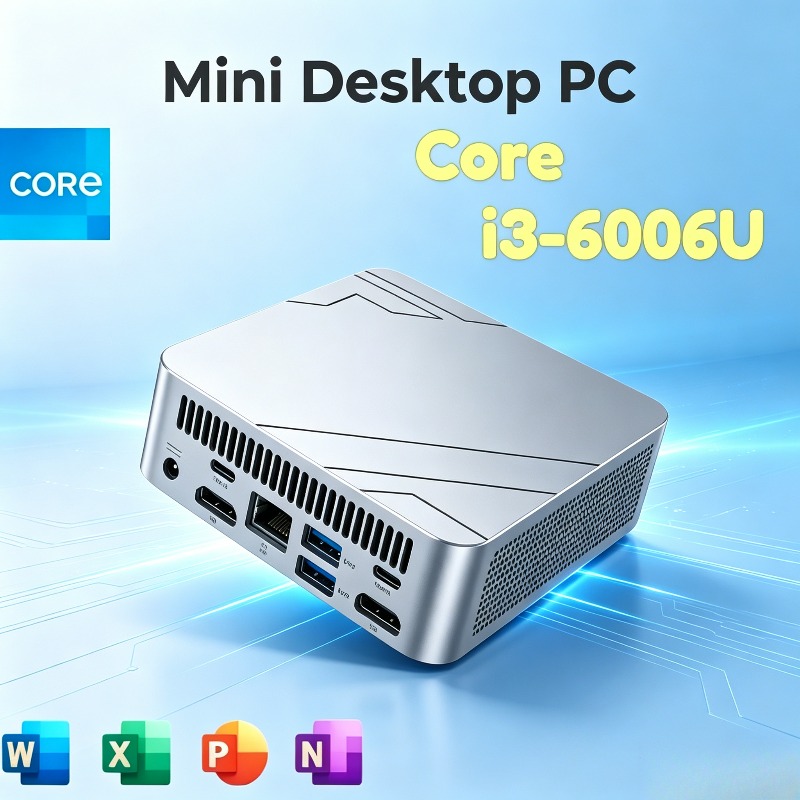 Pc Gaming I3 - Core i3-6006U Mini PC, 16GB RAM,