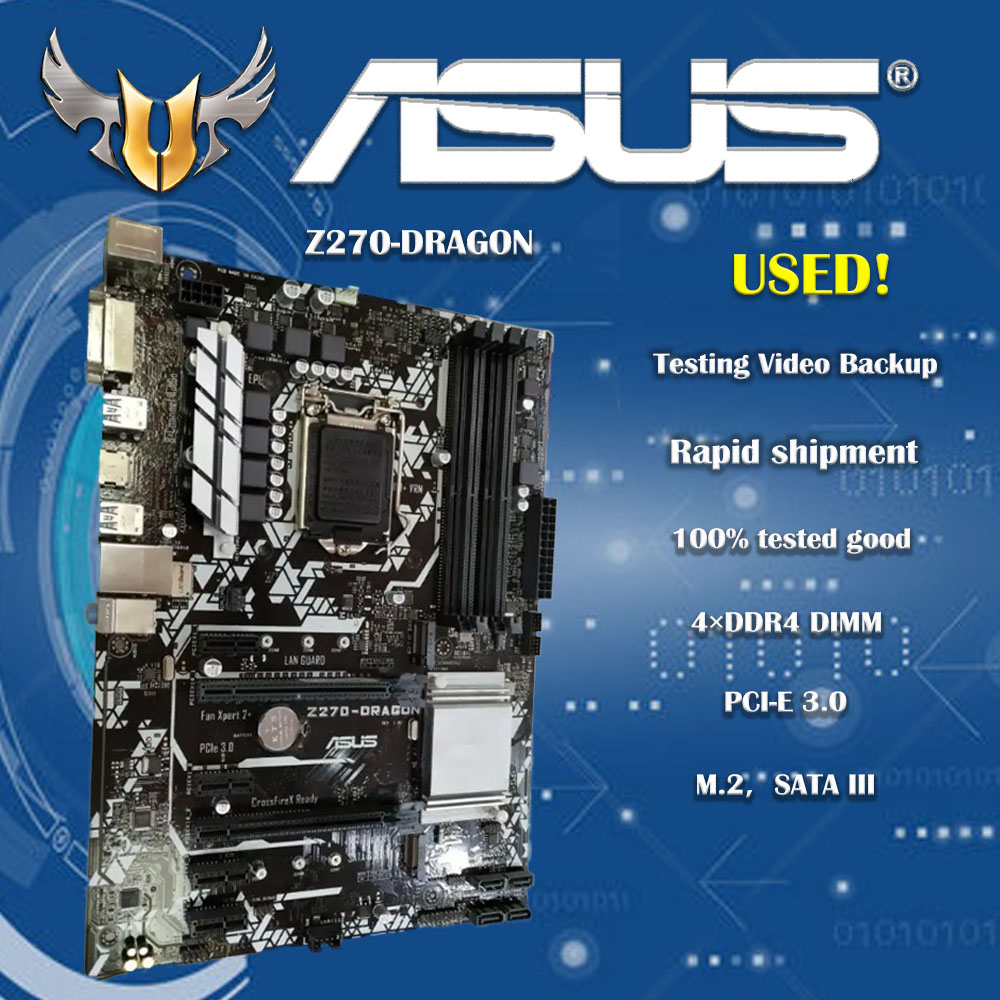 Pc Gaming I3 - Motherboard For Asus PRIME Z270-DRAGON Original