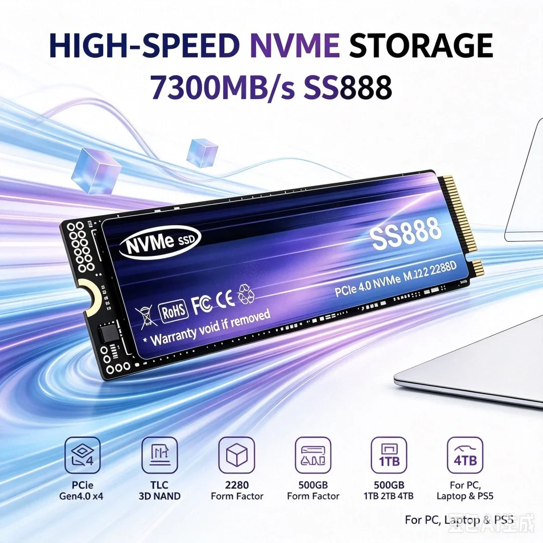 New SS888 M.2 2280 SSD 7300MB/ - огляд і ціна Pc Gaming News