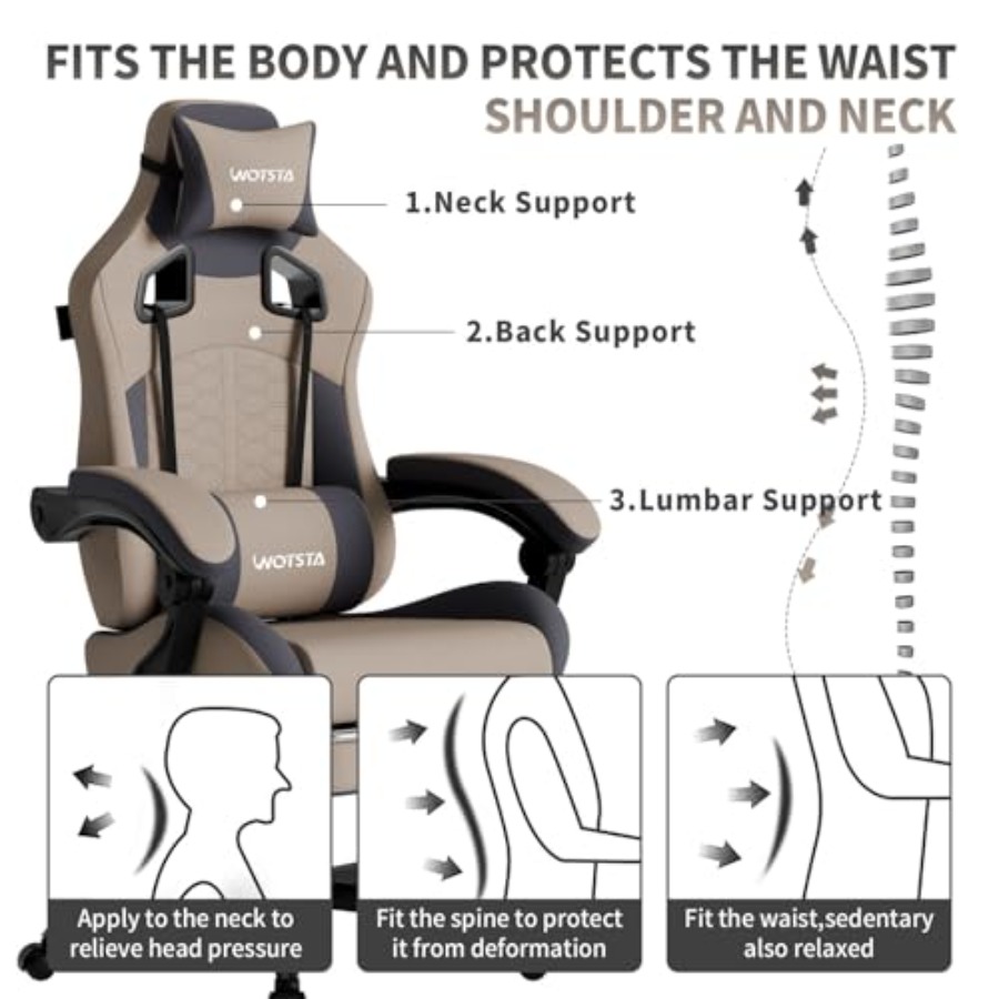 Gaming Chair with Massage, Erg - огляд і ціна Gaming Chair