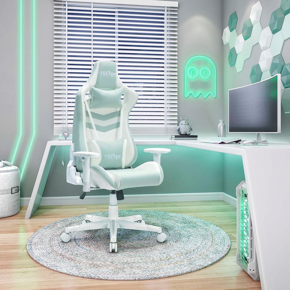 Pastel Green Multi-Layered Fab - огляд і ціна Gaming Chair