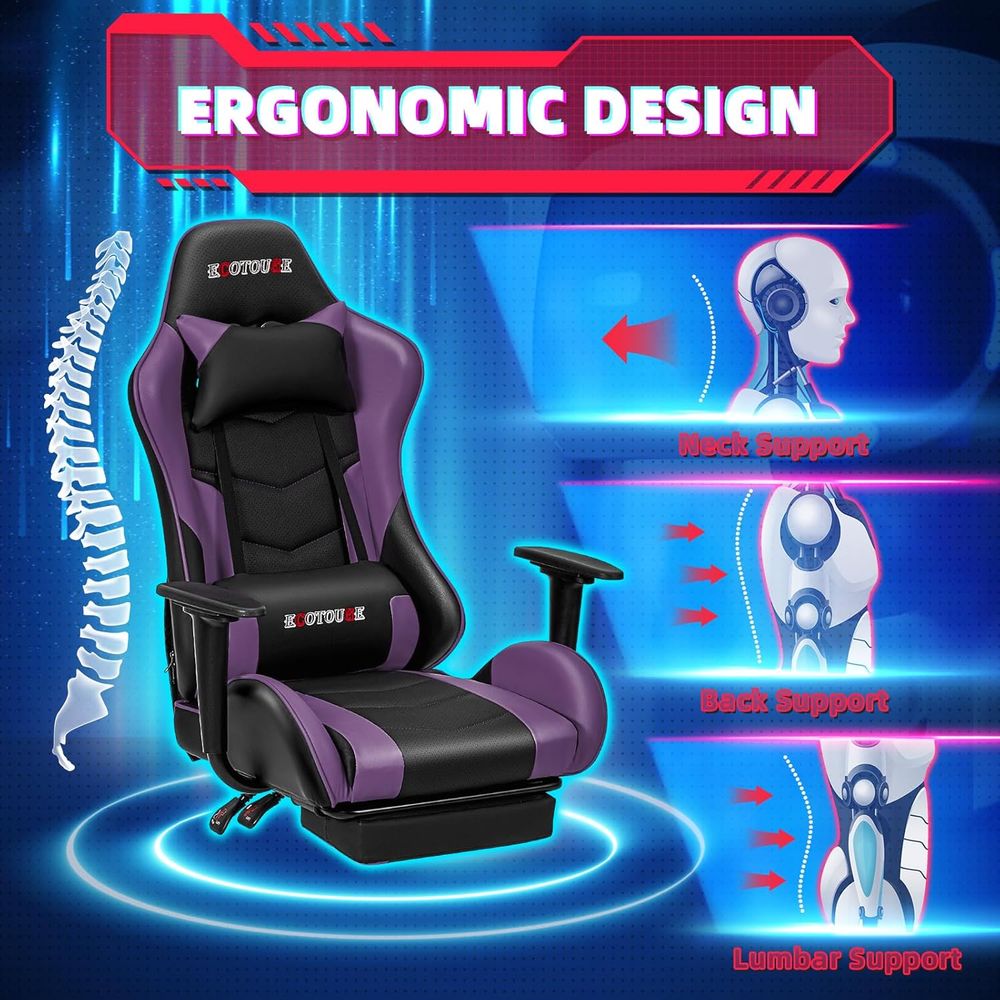 Racing-Style Gaming Chair with - огляд і ціна Gaming Chair