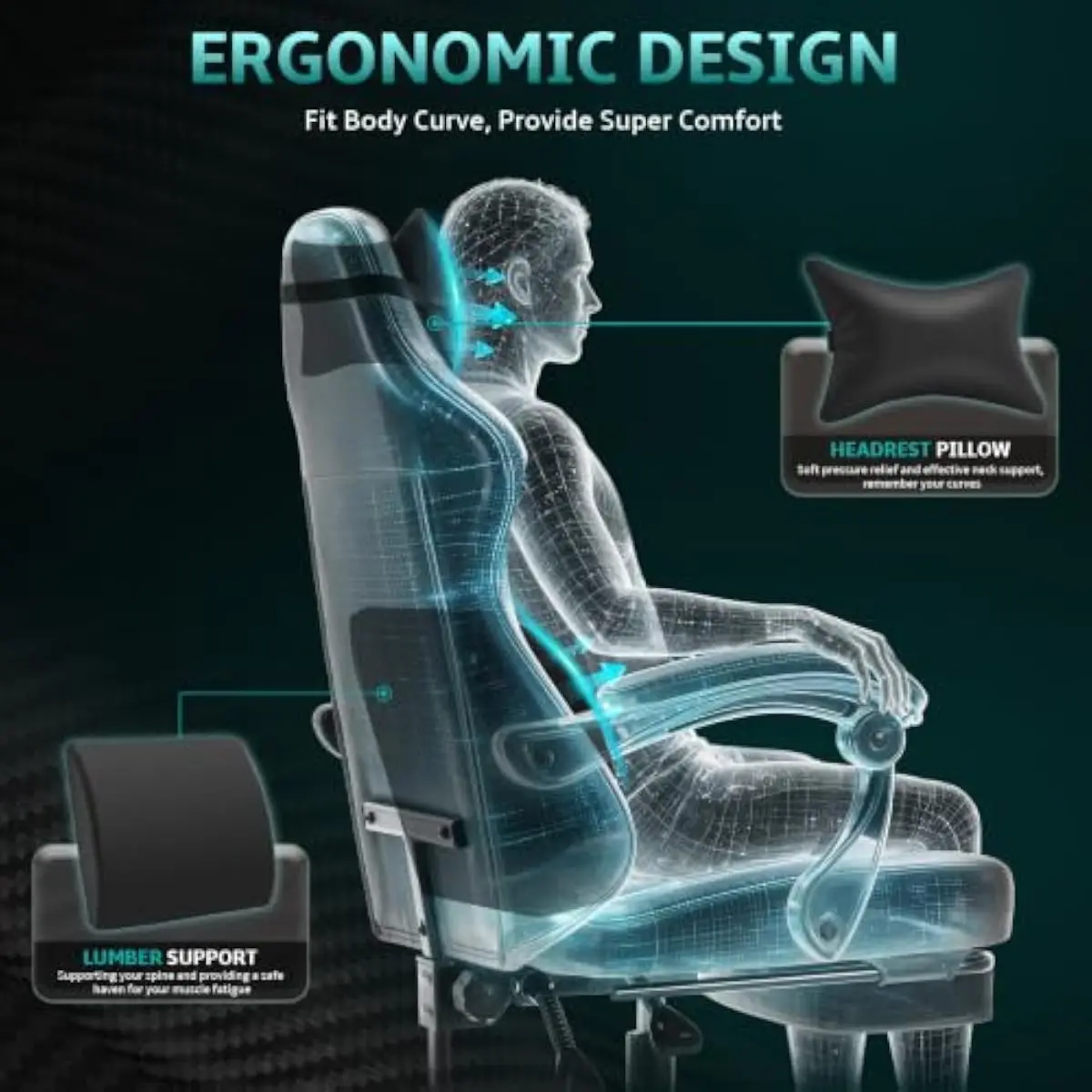 Ergonomic High-Back Gaming Cha - огляд і ціна Gaming Chair